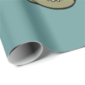 Papier Cadeau Geisha avec nuages (Coin rond)
