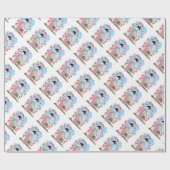 Papier Cadeau Geisha près de sakura (Plat)