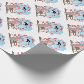Papier Cadeau Geisha près de sakura (Coin)