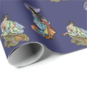 Papier Cadeau Geishas (Coin rond)