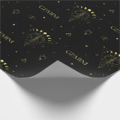 Papier Cadeau Gemini zodiaque horoscope étoile dégradé (Coin)