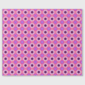 Papier Cadeau Genderfluidité couleurs de fierté / fleur rose (Plat)