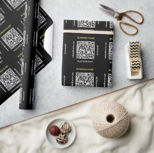 Papier Cadeau Générer un nom d'entreprise de code QR Site Web Pr