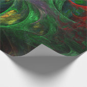 Papier Cadeau Genesis Green Art Abstrait (Coin)