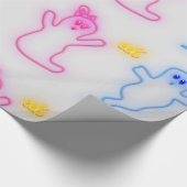 Papier Cadeau Genre Révéler Garçon Fille Rose Bleu gris mignon F (Coin)