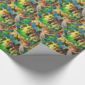 Papier Cadeau gens de la fée dans la forêt (Coin)