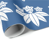 Papier Cadeau Gentiane de style bambou (Coin rond)