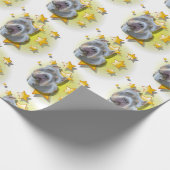 Papier Cadeau Gentil Grey American Bully est une étoile (Coin)