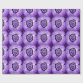 Papier Cadeau Géode d'agate violet tombé (Plat)
