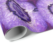 Papier Cadeau Géode d'agate violet tombé (Coin rond)