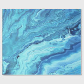 Papier Cadeau Geode turquoise (Plat)