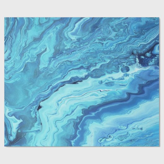 Papier Cadeau Geode turquoise (Plat)