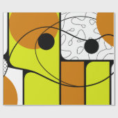 Papier Cadeau Geometric Abstract Design with Bold Shapes (Plat)