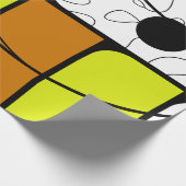 Papier Cadeau Geometric Abstract Design with Bold Shapes (Coin)