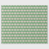 Papier Cadeau Geometric Bow Christmas Tree Wrapping Paper (Plat)