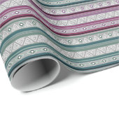 Papier Cadeau geometric ethnic tribal pattern of American Indian (Coin rond)