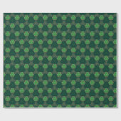 Papier Cadeau Geometric St Patrick jour de la fête celtique Tris (Plat)