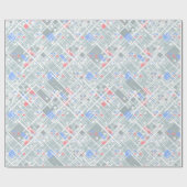 Papier Cadeau Géométrie abstraite moderne. (Plat)