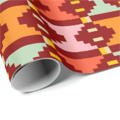 Papier Cadeau Géométrie Boho Moderne (Coin rond)