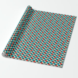 Papier Cadeau Géométrie décorative : Motif artistique Vintage.