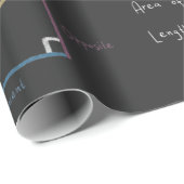 Papier Cadeau Géométrie et équations de trigonométrie Math du ta (Coin rond)