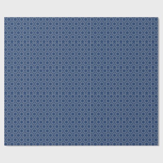 Papier Cadeau Géométrie Lapis Ivory (Plat)