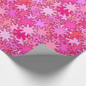 Papier Cadeau Géométrie moderne, Fuchsia et rose (Coin)