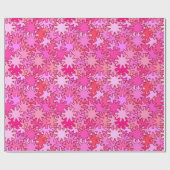 Papier Cadeau Géométrie moderne, Fuchsia et rose (Plat)