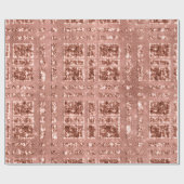 Papier Cadeau Géométrie Rose brillant Parties scintillant en cui (Plat)