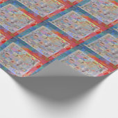 Papier cadeau géométrique à patchwork traditionnel (Coin)