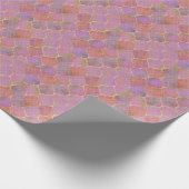 Papier Cadeau Géométrique Abstraite : Aquarelle d'or marocaine (Coin)