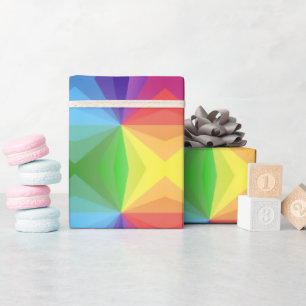 Papier Cadeau Géométrique colorée