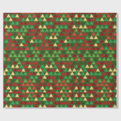 Papier Cadeau Géométrique de Noël (Plat)