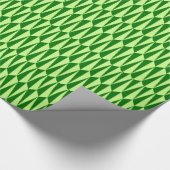 Papier Cadeau Géométrique du milieu du siècle, vert émeraude (Coin)