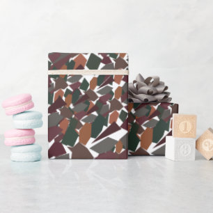 Papier Cadeau Géométrique Moderne Coloré