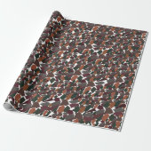 Papier Cadeau Géométrique Moderne Coloré (Déroulé)
