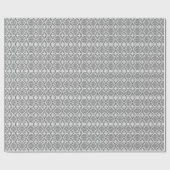 Papier Cadeau Géométrique, motif, noir et blanc (Plat)