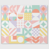 Papier Cadeau géométrique n° 32 (Plat)