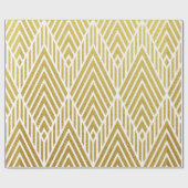 Papier Cadeau Géométrique or brillant sans couture motif (Plat)