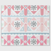 Papier cadeau géométrique pastel (Plat)