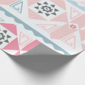 Papier cadeau géométrique pastel (Coin)