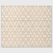 Papier Cadeau Géométrique rose or moderne Occasion Cadeau (Plat)