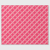 Papier Cadeau Géométrique rouge épicé moderne (Plat)