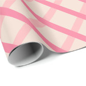 Papier Cadeau Géométrique rouge épicé moderne (Coin rond)