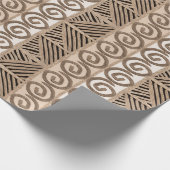 Papier Cadeau Géométrique tribal africain ethnique (Coin)