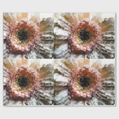 PAPIER CADEAU GERBERA MARGUERITE (Plat)