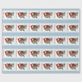 Papier Cadeau Gerbil Salutations Enveloppement Papier (Plat)