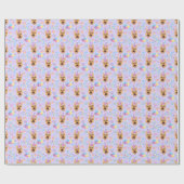 Papier Cadeau German Shepherd Wrapping Paper in Purple (Plat)