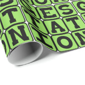 Papier Cadeau Gestation, processus d'être enceinte (Coin rond)