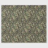 Papier Cadeau GI Camouflage Militaire Fête (Plat)